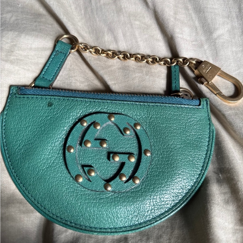 Gucci Leather Coin Purse with Chain